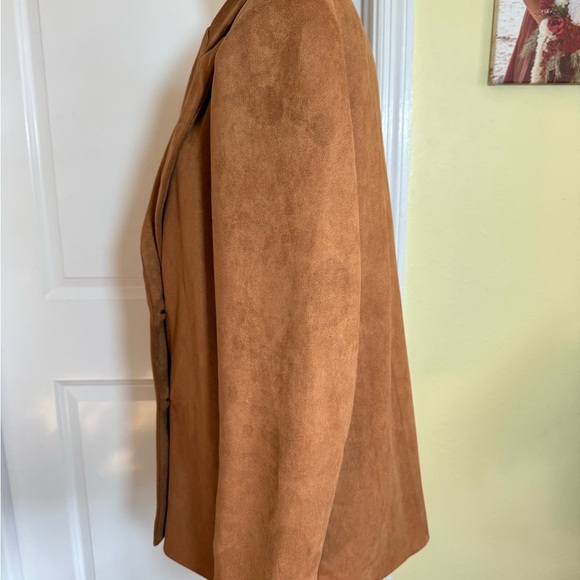 SHEIN Women's Tan Double-Breasted Jacket, size XL - Picture 4 of 7